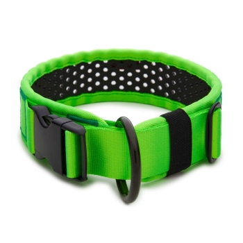 SOFTY Halsband | Länge: 50-56cm | Breite: 5,1cm | Farbe: grün/schwarz